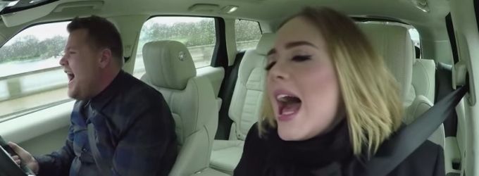 VIDEO: James Corden Shares Sneak Peek at Carpool Karaoke with Adele! Video