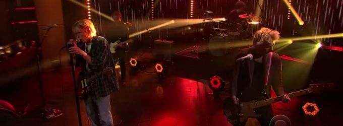 VIDEO: SWMRS Perform 'Figuring It Out' on LATE LATE SHOW Video