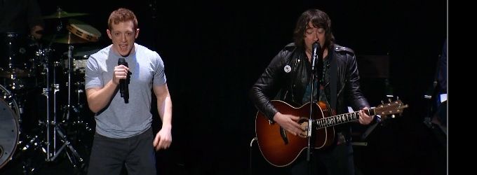 TV Exclusive: Exclusive First Look at Ethan Slater and Tom Higgenson Singing 'BFF'… Video