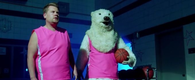 VIDEO: James Corden Celebrates NCAA with Basketball Rap & Mascot Party Video