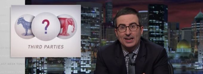 VIDEO: John Oliver Weighs In On Third Party Candidates on LAST WEEK Video