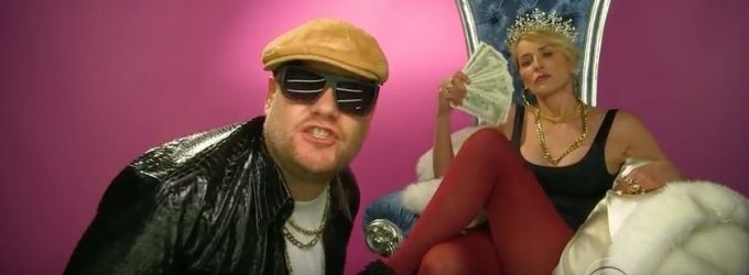VIDEO: James Corden Raps: 'Wanna Date Her? She's Sharon Stone, Bitch' Video