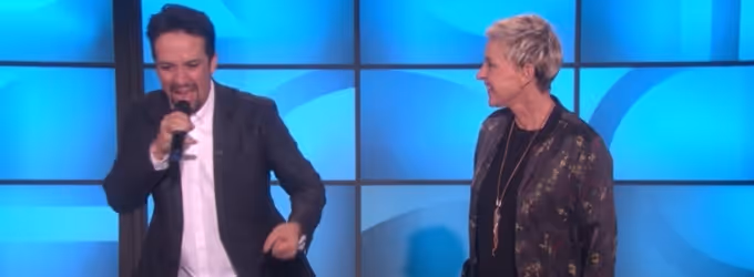 VIDEO: Watch Lin-Manuel Miranda Bust Out Original Rhymes on Today's ELLEN! Video