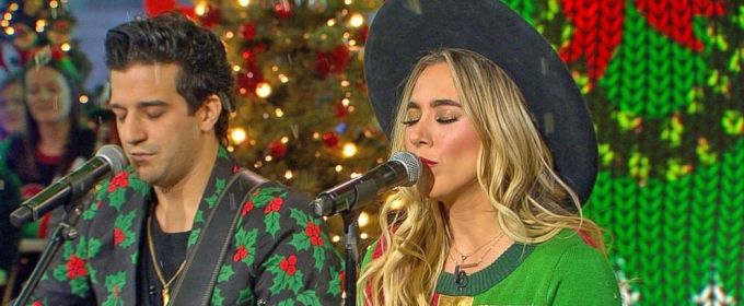 VIDEO: JERSEY BOYS' Mark Ballas & New Bride B.C. Jean Perform 'God Rest Ye Merry… Video