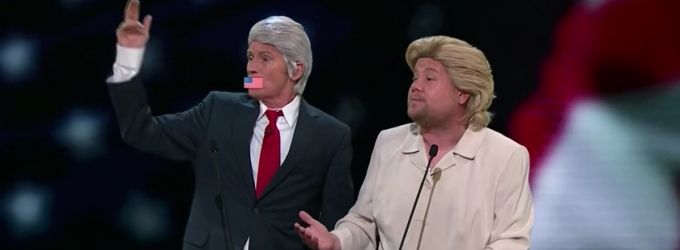VIDEO: Denis Leary & James Corden Perform 'Trump's An' ***hole' Dressed as The… Video