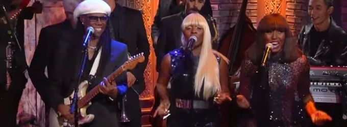 VIDEO: Return to the '70's - Nile Rogers and Chic Perform 'Good Times' on LATE SHOW Video
