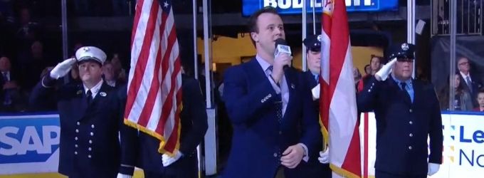 TV: JERSEY BOYS Star Quinn VanAntwerp Performs National Anthem at New York Rangers… Video