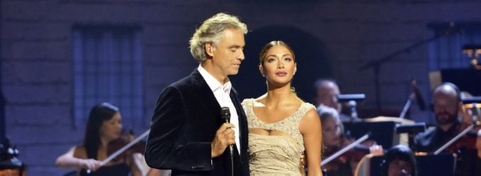 TV Exclusive: Watch Andrea Bocelli & Nicole Scherzinger Sing 'Don't Cry for Me… Video