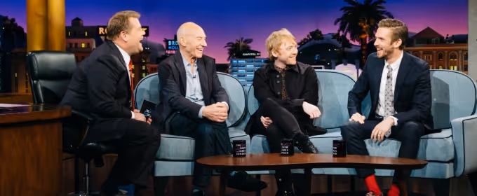 VIDEO: Rupert Grint, Patrick Stewart & Dan Stevens Visit JAMES CORDEN Video