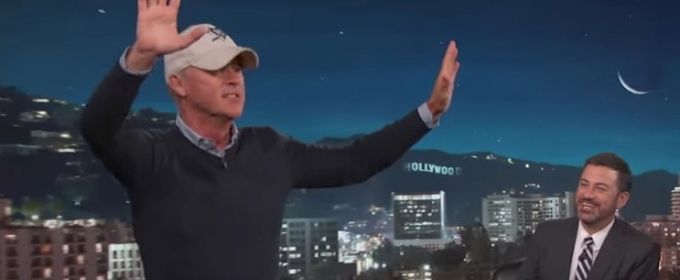 VIDEO: Michael Keaton Threatens to Walk Out on JIMMY KIMMEL Over 'Spiderman' Comment Video