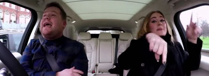 VIDEO: James Corden & Adele Rap Nicki Minaj & More in Carpool Karaoke! Video