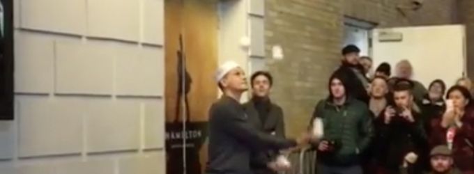 STAGE TUBE: Big Apple Circus Tosses 'Duel Commandments of Juggling' at #Ham4Ham Video