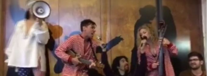 STAGE TUBE: The Skivvies Crash #Ham4Ham in Sexiest Pre-Show Performance Yet Video
