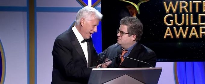 VIDEO: James Woods Makes Unplanned Interruption to Patton Oswalt's WGA Opening Video