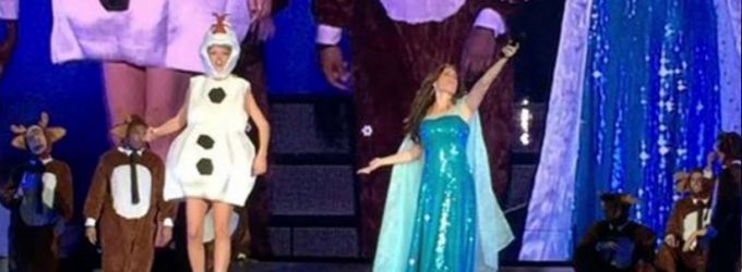 STAGE TUBE: Idina Menzel Sings 'Let it Go' in Costume with Taylor Swift Video