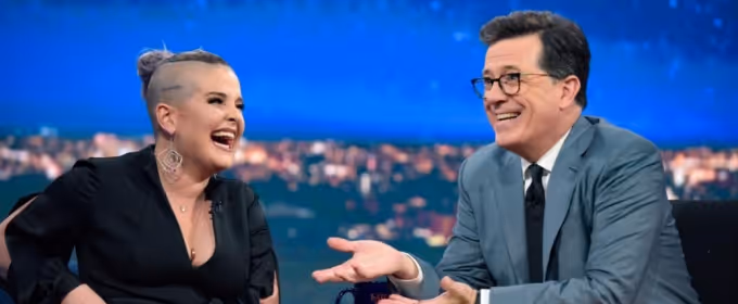 VIDEO: Kelly Osbourne Shares a 'High' Text From Dad Ozzy on LATE SHOW Video