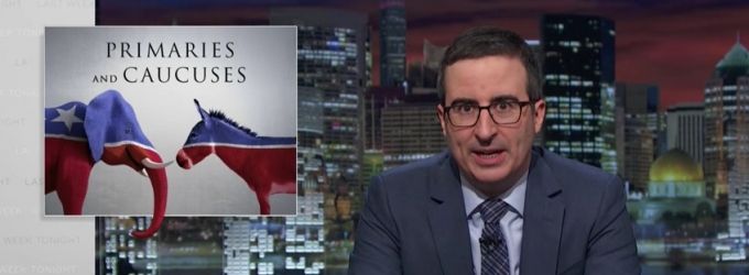 VIDEO: John Oliver Takes On Primaries & Caucuses on LAST WEEK TONIGHT Video