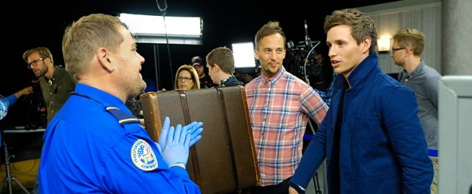 VIDEO: TSA Agent James Corden Questions Eddie Redmayne's 'Fantastic Beasts' Suitcase Video
