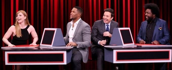 VIDEO: Michael Strahan and Bryce Dallas Howard Play Pyramid on TONIGHT Video