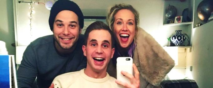 Skylar Astin and Anna Camp Visit Ben Platt at DEAR EVAN HANSEN Video