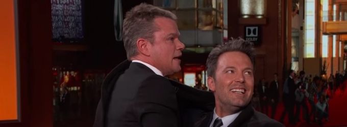 VIDEO: Watch Ben Affleck Sneak Matt Damon Onto JIMMY KIMMEL After Oscar Special Video