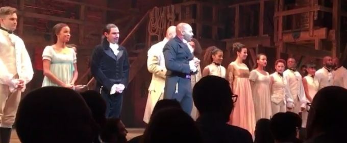 STAGE TUBE: HAMILTON Cast Responds to Vice President Elect Mike Pence with Curtain… Video
