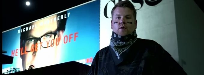 VIDEO: James Corden Reclaims His Television City Billboard at 2 am! Video