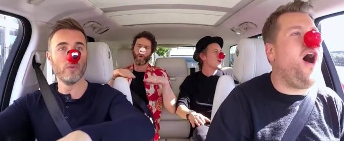 VIDEO: Take That Join James Corden for Special Red Nose Day Carpool Karaoke Video