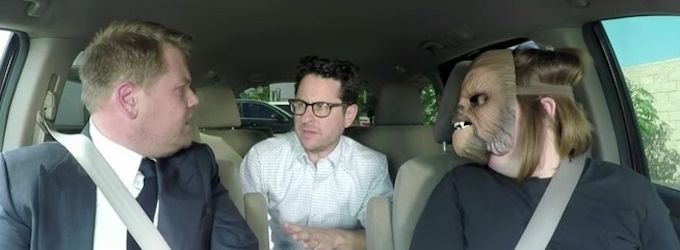 VIDEO: 'Chewbacca Mom' Gets Advice from James Corden & J.J. Abrams on LATE LATE SHOW Video