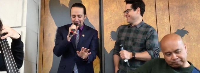 STAGE TUBE: STAR WARS Director J.J. Abrams Joins Lin-Manuel Miranda for Cantina… Video