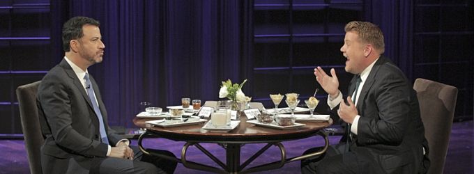 VIDEO: James Corden & Jimmy Kimmel 'Spill Their Guts' on LATE LATE SHOW Video