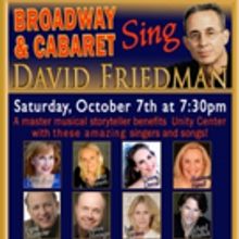 Broadway, TV & Film Composer David Friedman Coming to Unity Center Norwalk