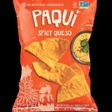 Marinas Menu:  PAQUI Tortilla Chips Newest Flavor Spicy Queso