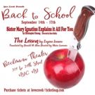 Love Creek Productions Presents BACK TO SCHOOL Two One Act Plays to Round Out Your…