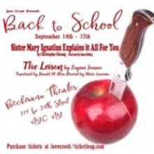 Love Creek Productions Presents BACK TO SCHOOL Two One Act Plays to Round Out Your Ed