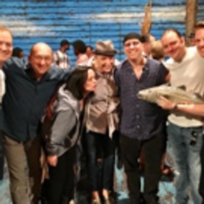 Photo Flash: THE PLAY THAT GOES WRONG Performs &#039;The Kiss that Went Wrong&#039; at COME FROM AWAY