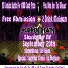 SUDDEN DEATH Comedy Tournament Set for Stand Up NY