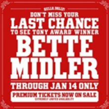 Bette Midler Confirms Final Bow in Broadway's HELLO, DOLLY!