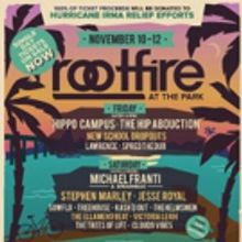 Rootfire at the Park to Donate 100% of Ticket Proceeds to Hurricane Irma Relief