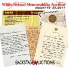 Willie Nelson Memorabilia Auction Features Handwritten Letters, Furniture & Music…