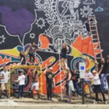 Local Arts Organizations Team with Youth to Paint Community Mural in Red Bank