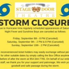 Stage Door Theatre Cancels Weekend Shows Due to Hurricane Irma