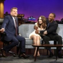 VIDEO: Lily Collins Gives Anthony Mackie & James Eyebrow Access on LATE LATE SHOW