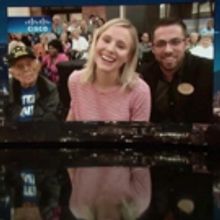 VIDEO: Jimmy Kimmel Talks to Kristen Bell Live in Orlando After Hurricane Irma