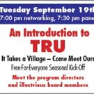 TRU Announces September Panel 'It Takes a Village - Come Meet Ours'