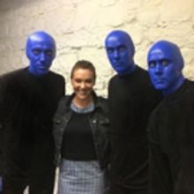 Photo Flash: Alyssa Milano Visits BLUE MAN GROUP in NYC