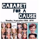 CABARET FOR A CAUSE to Perform at The Metropolitan Room, 9/18