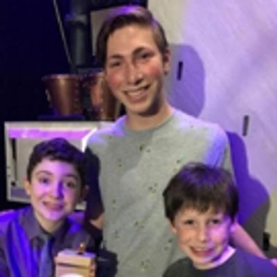 Photo Flash: Broadway Bricks Creator Visits CHARLIE AND THE CHOCOLATE FACTORY Actors Backstage with Special Legos