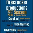 CROOKED, LOVE/SICK and More Set for Firecracker Productions' 2017-18 Season at…