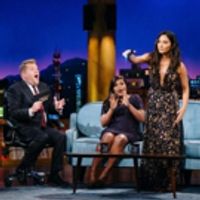 VIDEO: Olivia Munn Gifts Mindy Kaling a Stun Blaster on LATE LATE SHOW Video